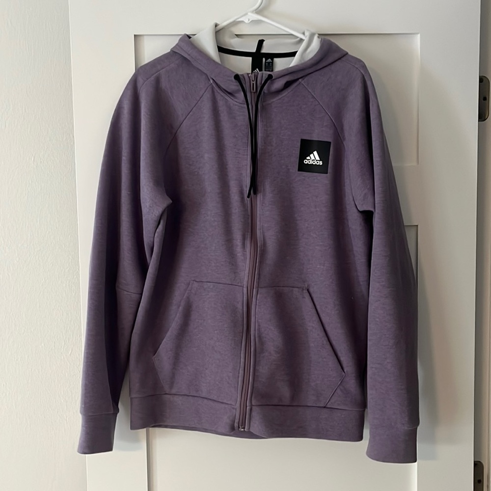 Adidas front zip sweater, size medium, like new condition